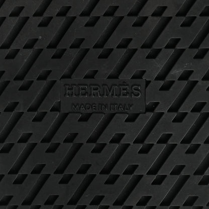Hermes Techno Fringed H Canvas Caflskin Womens Chypre Sandals 39 Prunoir Black 6 of 9