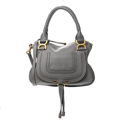 Chloe Calfskin Small Marcie Satchel Cashmere Grey 1 of 9