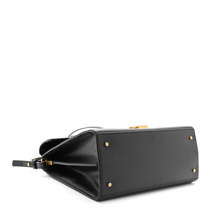 Saint Laurent Grain de Poudre Medium Classic Monogram Cassandra Top Handle Black 4 of 11