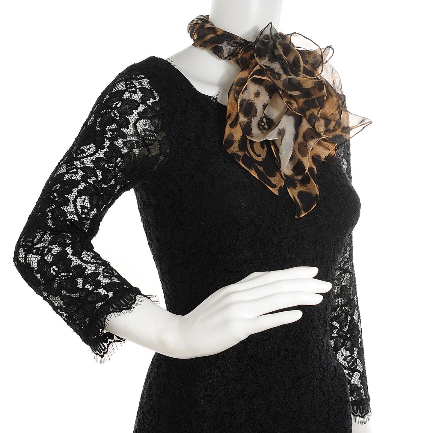Cashmere Silk Leopard Skull Pashmina Scarf