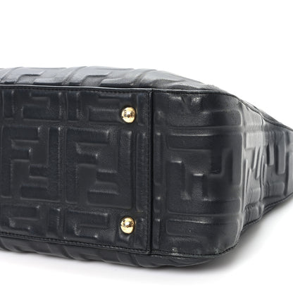 Fendi Nappa FF 1974 Embossed Small FF Tote Black 9 of 12