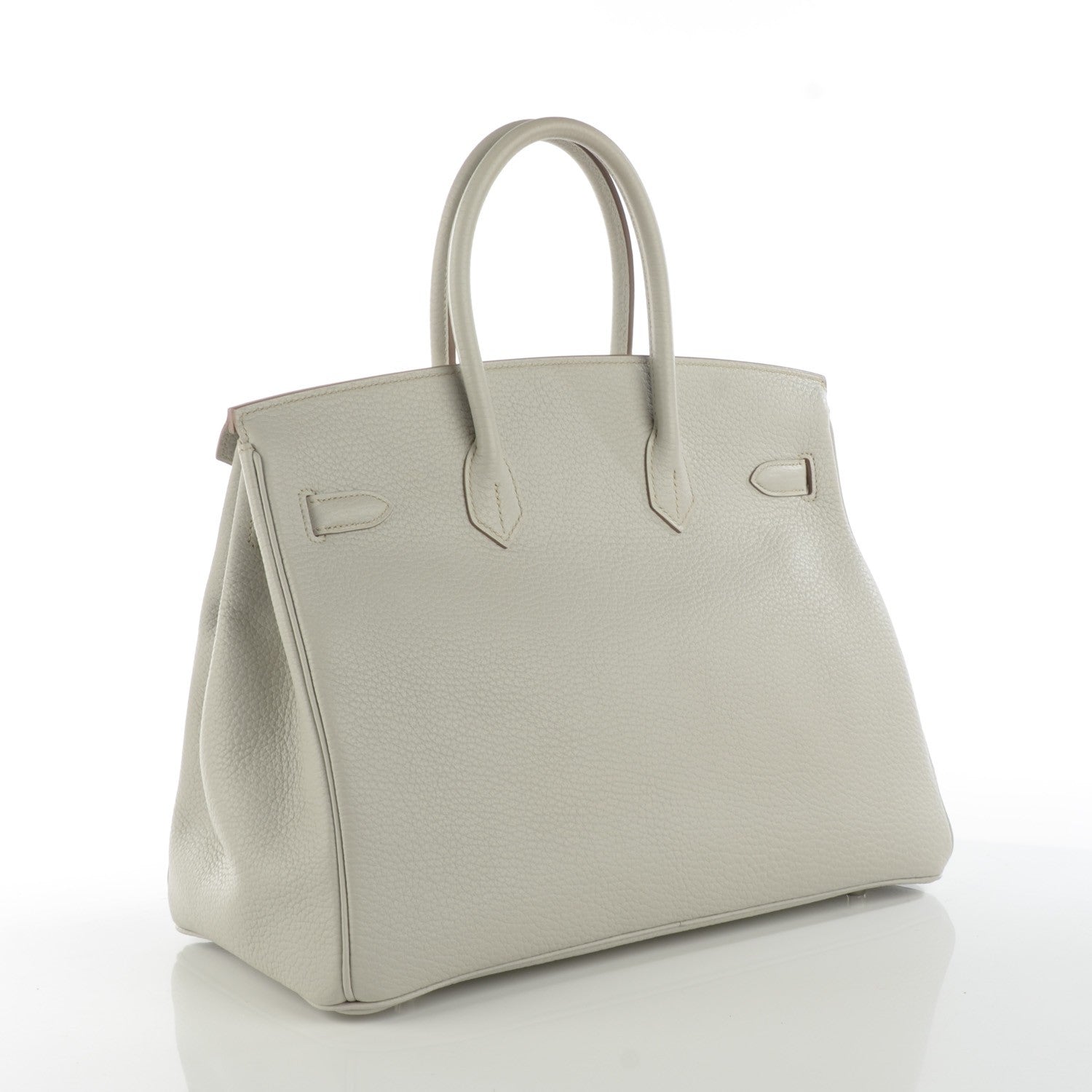 Hermes Taurillon Clemence Birkin 35 Gris Perle 3 of 15