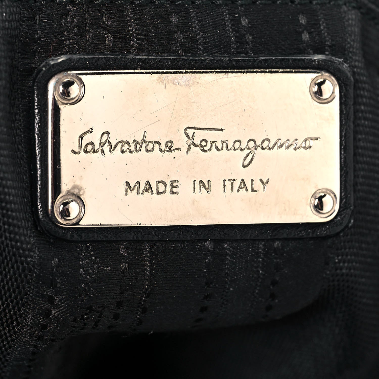 Salvatore Ferragamo Calfskin Hobo Black 5 of 12