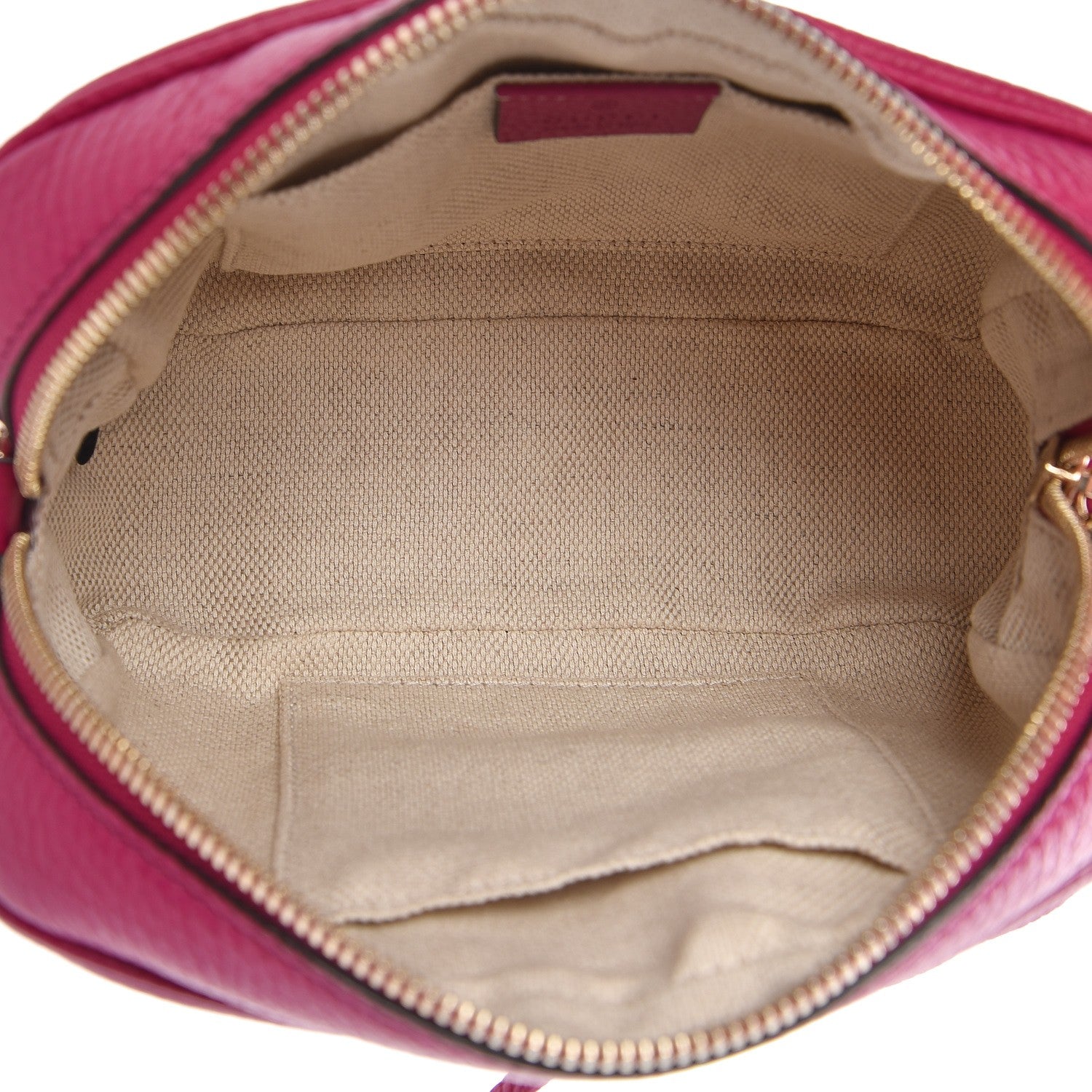 Gucci Pebbled Calfskin Small Soho Disco Bag Bright Bougainvillea 5 of 7