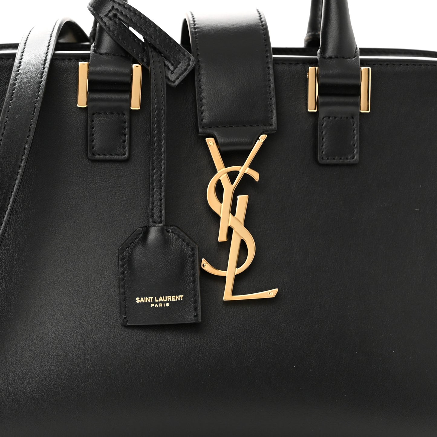 Calfskin Monogram Baby Cabas Black