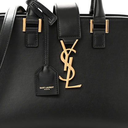 Saint Laurent Calfskin Monogram Baby Cabas Black 6 of 8