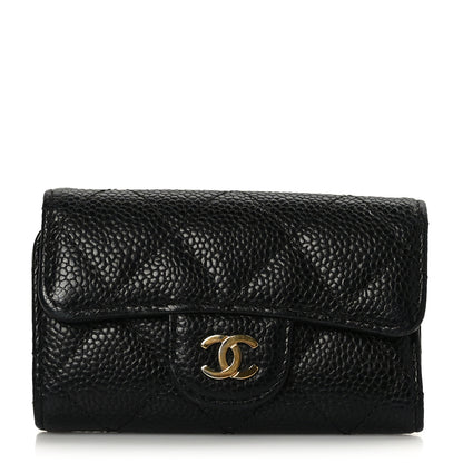 Chanel Caviar Quilted 6 Key Holder Black 1 of 8