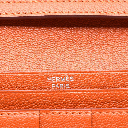 Hermes Chevre Mysore Bearn Wallet Feu 7 of 9
