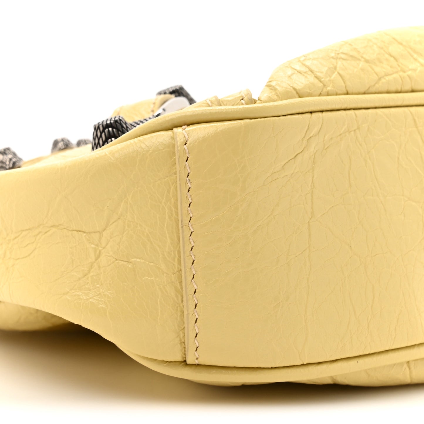 Agneau Arena Le Cagole Shoulder Bag XS Butter Yellow
