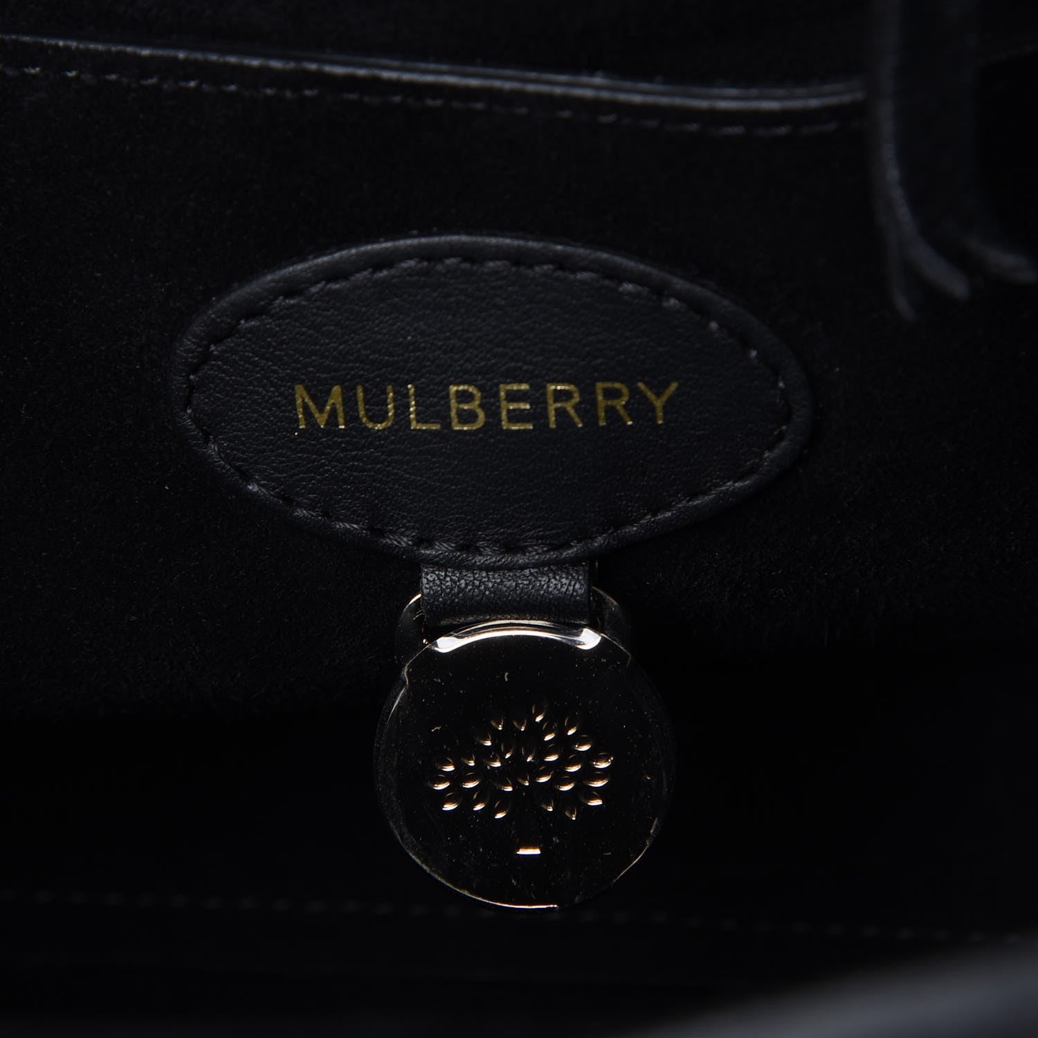 Mulberry Silky Calf Small Willow Tote Black 7 of 9