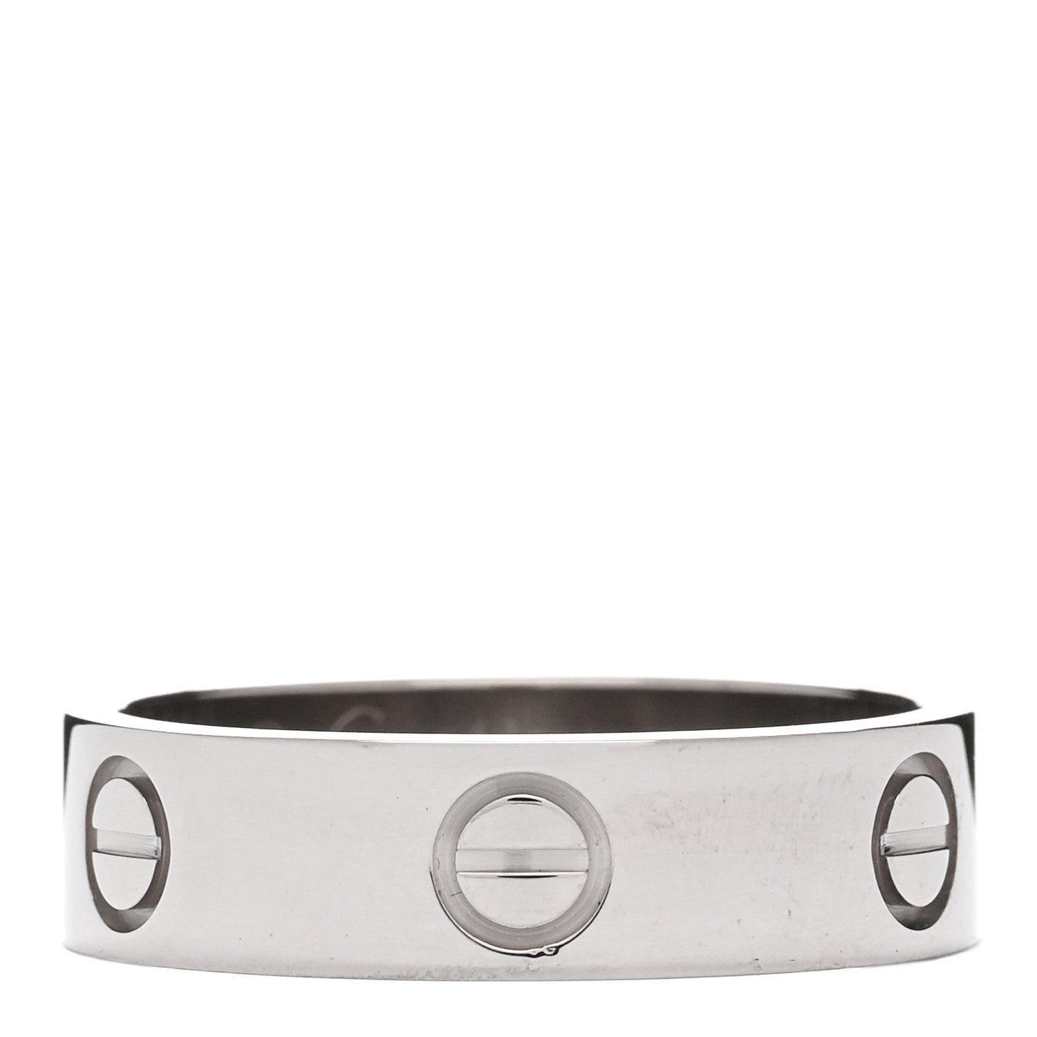Cartier 18K White Gold 5.5mm LOVE Ring 57 8 1 of 3