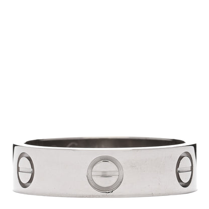 Cartier 18K White Gold 5.5mm LOVE Ring 57 8 1 of 3