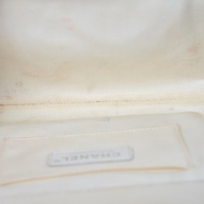 Chanel Caviar Quilted CC Large Clutch Ivory 9 of 12