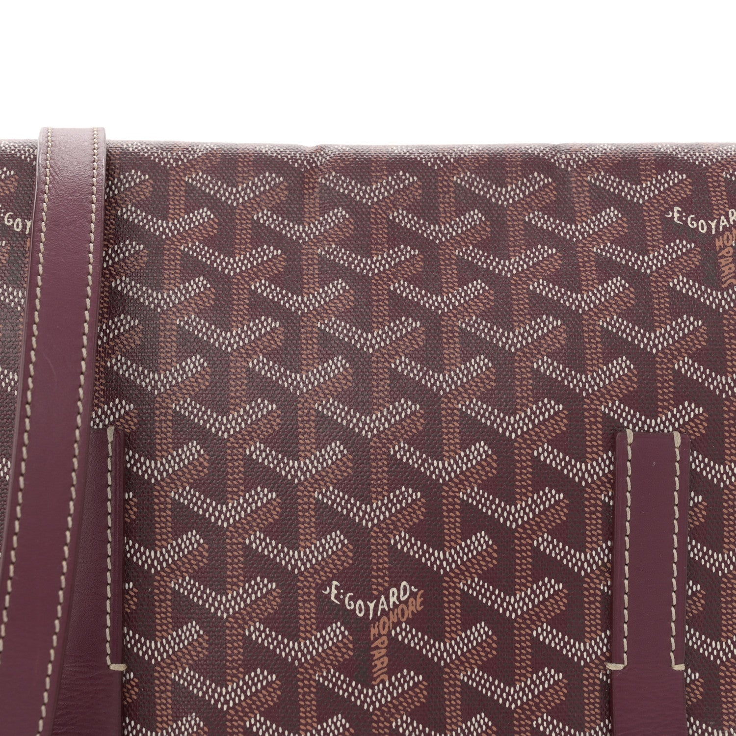 Goyard Goyardine Belvedere PM Messenger Bag Burgundy 7 of 10