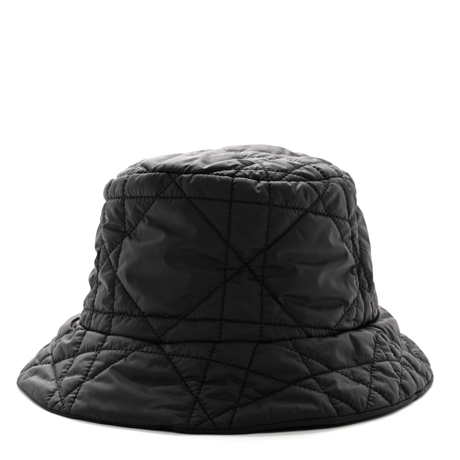 Christian Dior Nylon Cannage Bucket Hat 59 Black 1 of 8