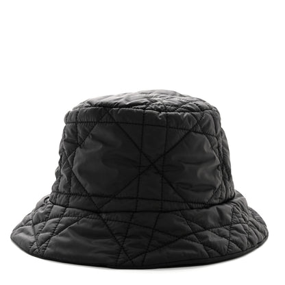 Christian Dior Nylon Cannage Bucket Hat 59 Black 1 of 8