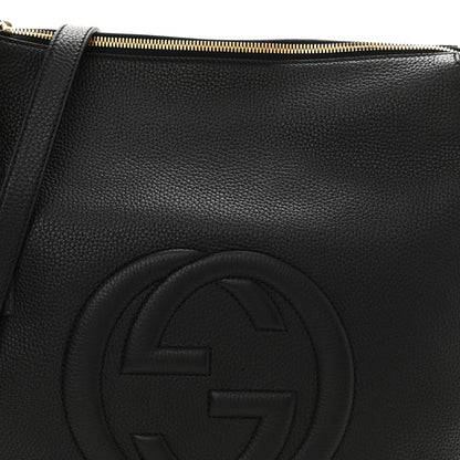 Gucci Pebbled Calfskin Large Soho Hobo Black 8 of 11