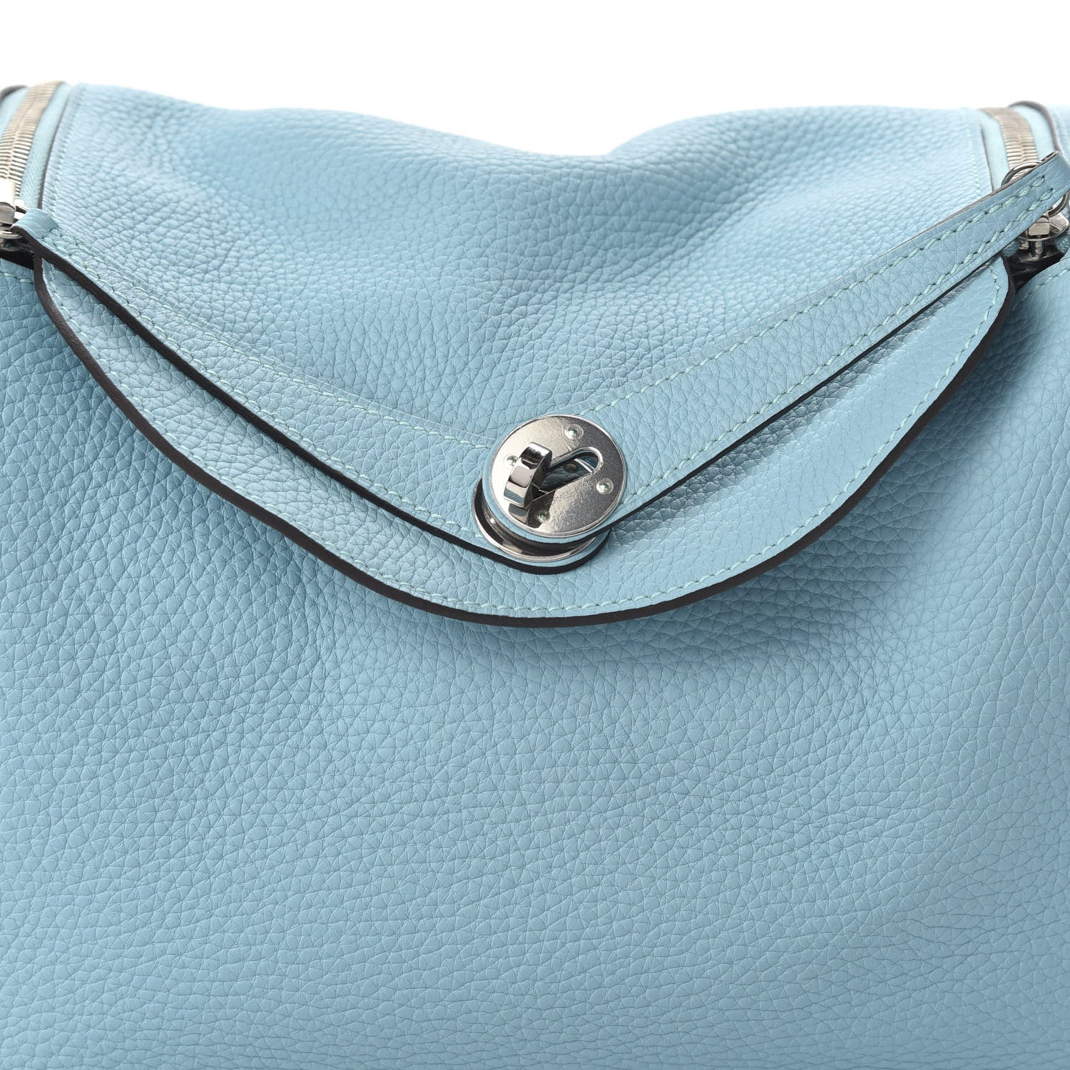 Hermes Taurillon Clemence Lindy 30 Bleu Atoll 9 of 9