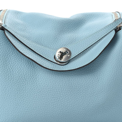 Hermes Taurillon Clemence Lindy 30 Bleu Atoll 9 of 9
