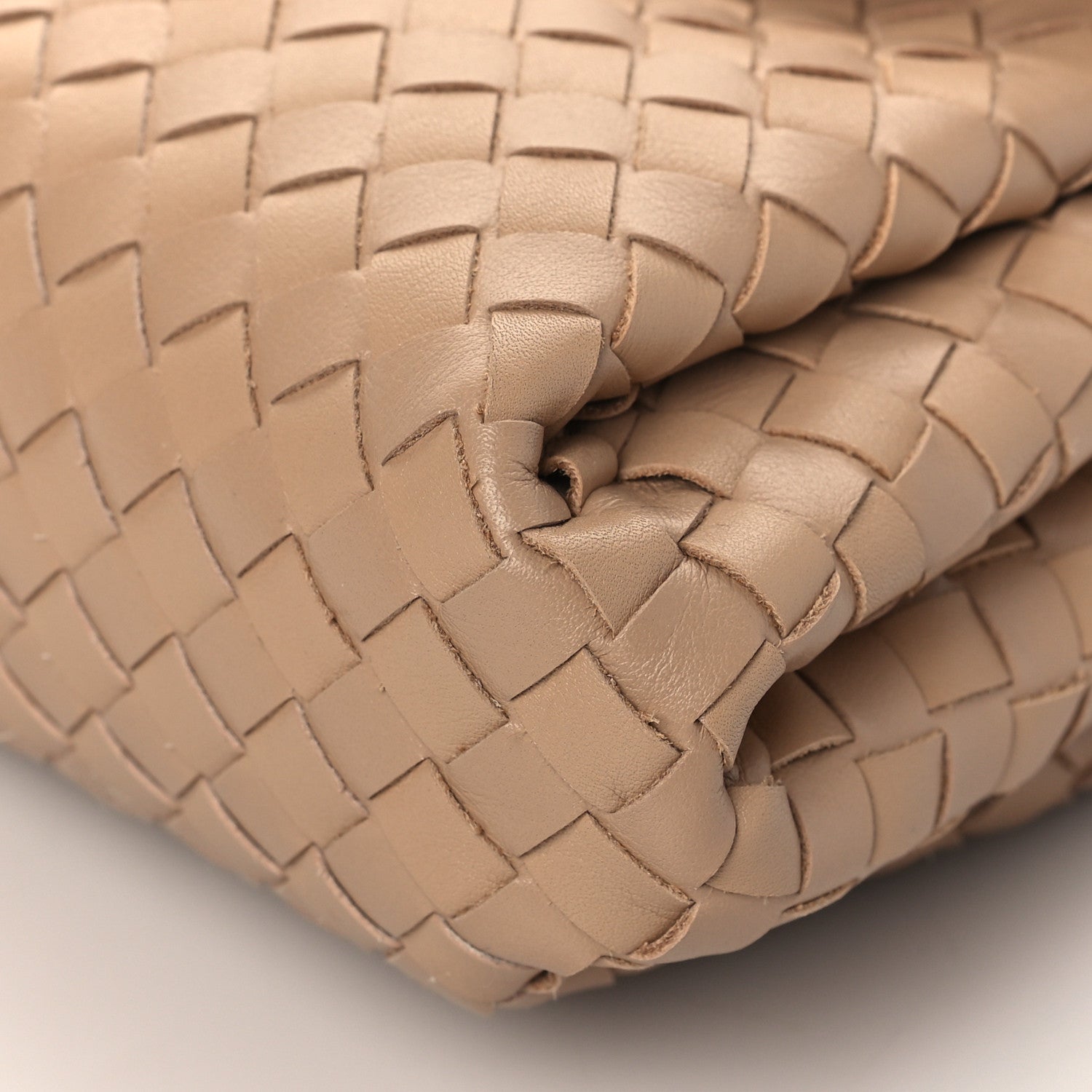 Bottega Veneta Nappa Intrecciato Flap Clutch Almond 10 of 10