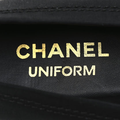 Chanel Grosgrain Cap Toe Uniform Ballerina Flats 36.5 Black 10 of 10
