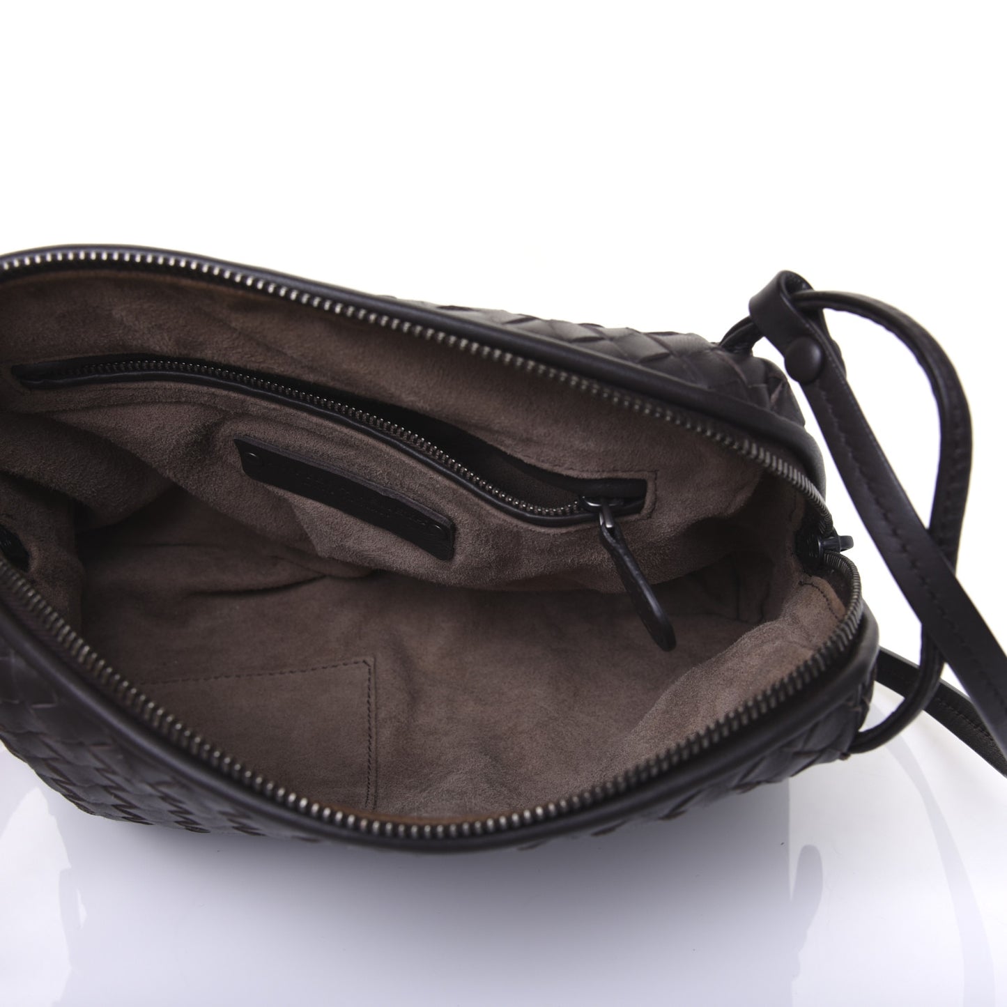 Nappa Intrecciato Nodini Bag Ebano