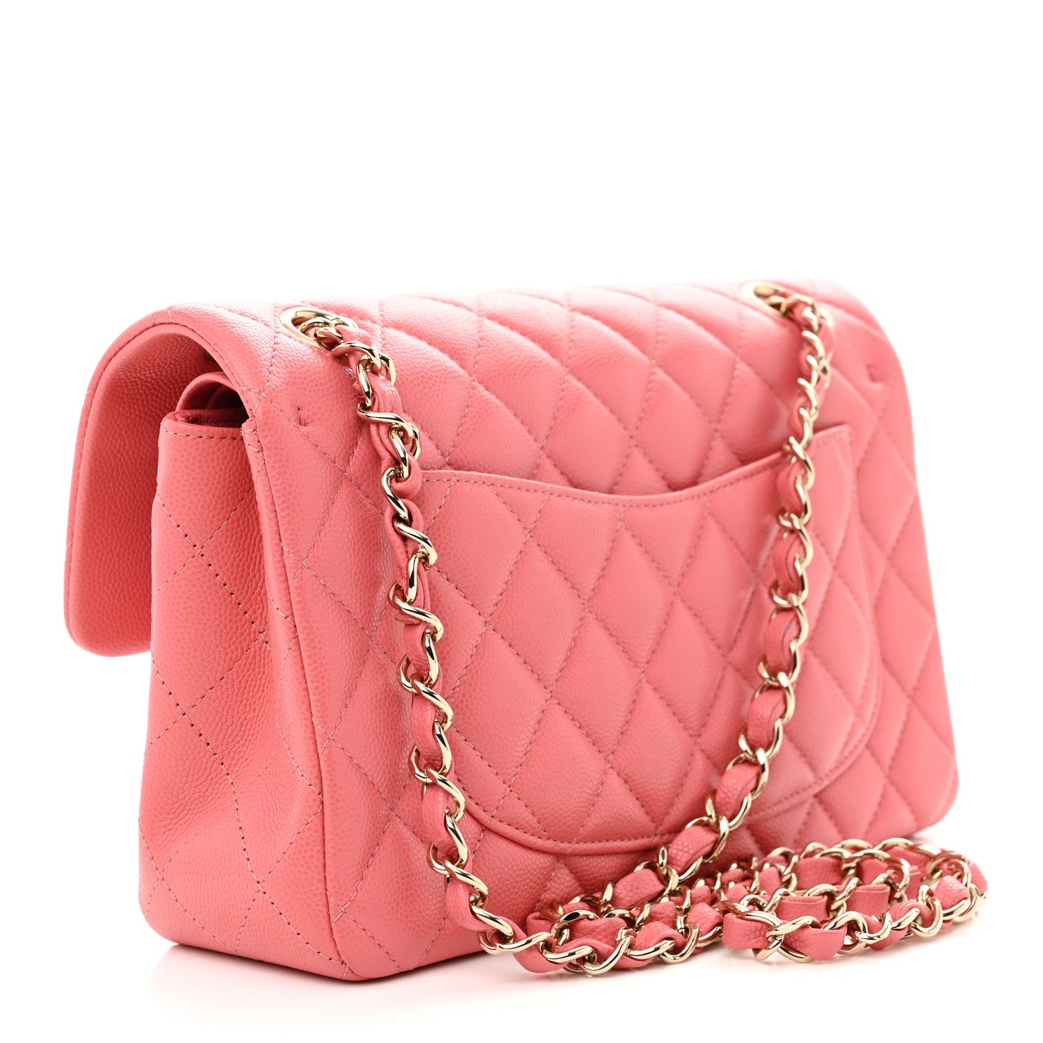 Chanel Caviar Quilted Small Double Flap Pink 3 of 11