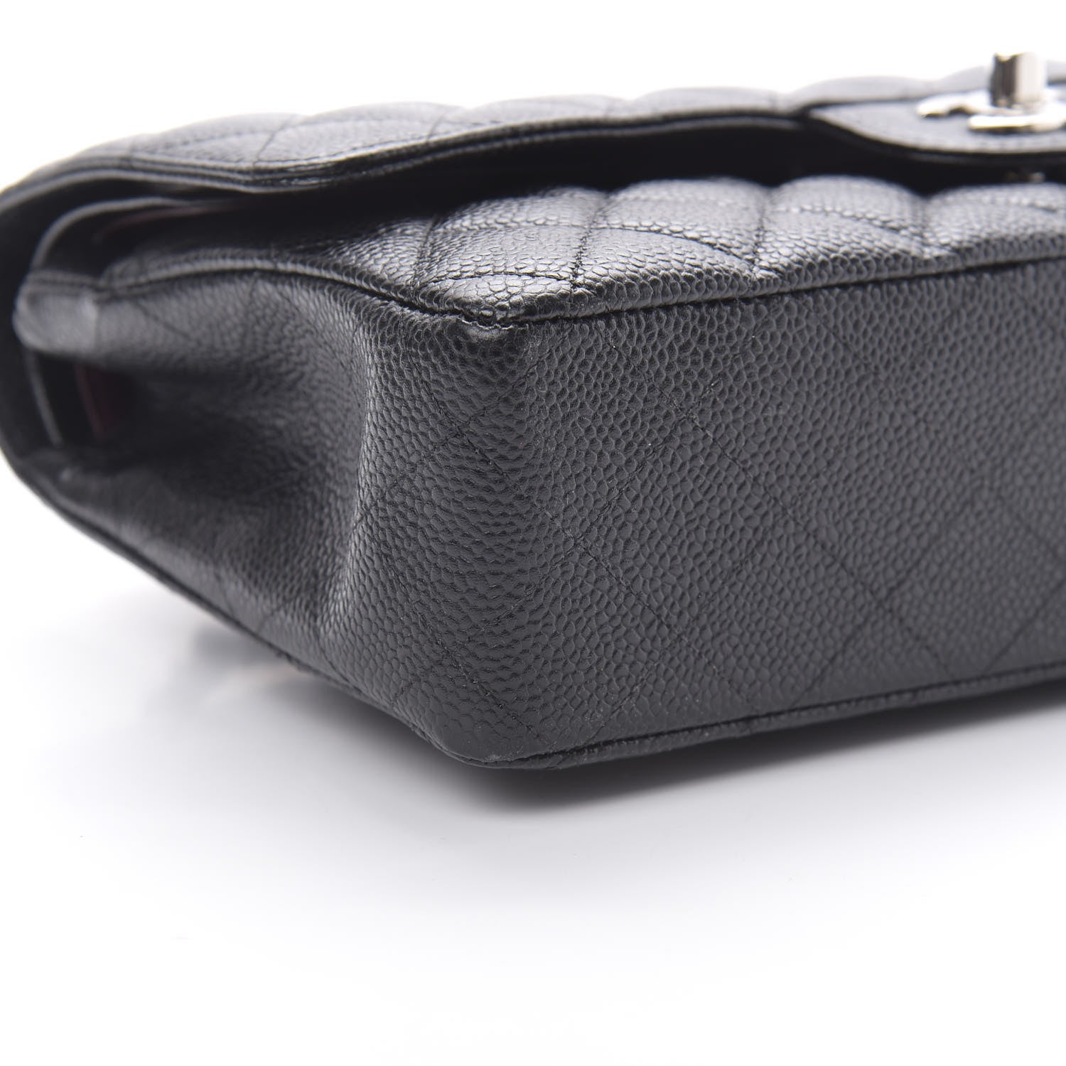 Chanel Caviar Quilted Medium Double Flap Black 9 of 10