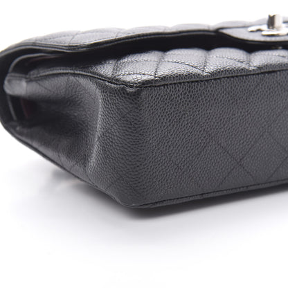Chanel Caviar Quilted Medium Double Flap Black 9 of 10