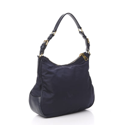 Prada Tessuto Nylon Saffiano Hobo Baltico 4 of 12