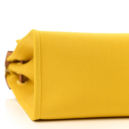 Hermes Toile Vache Hunter Herbag Zip 31 PM Soufre 9 of 10