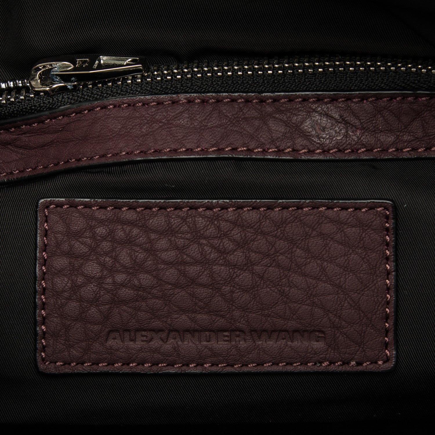 Alexander Wang Pebbled Calfskin Mini Rockie Matte Oxblood 7 of 8
