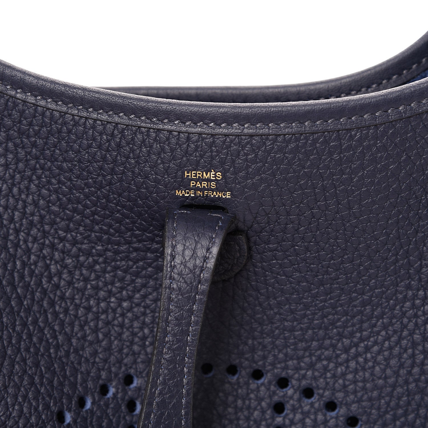 Hermes Taurillon Clemence Evelyne TPM Bleu Nuit 5 of 10