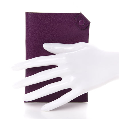 Hermes Chamkila Tarmac PM Passport Holder Anemone 2 of 6
