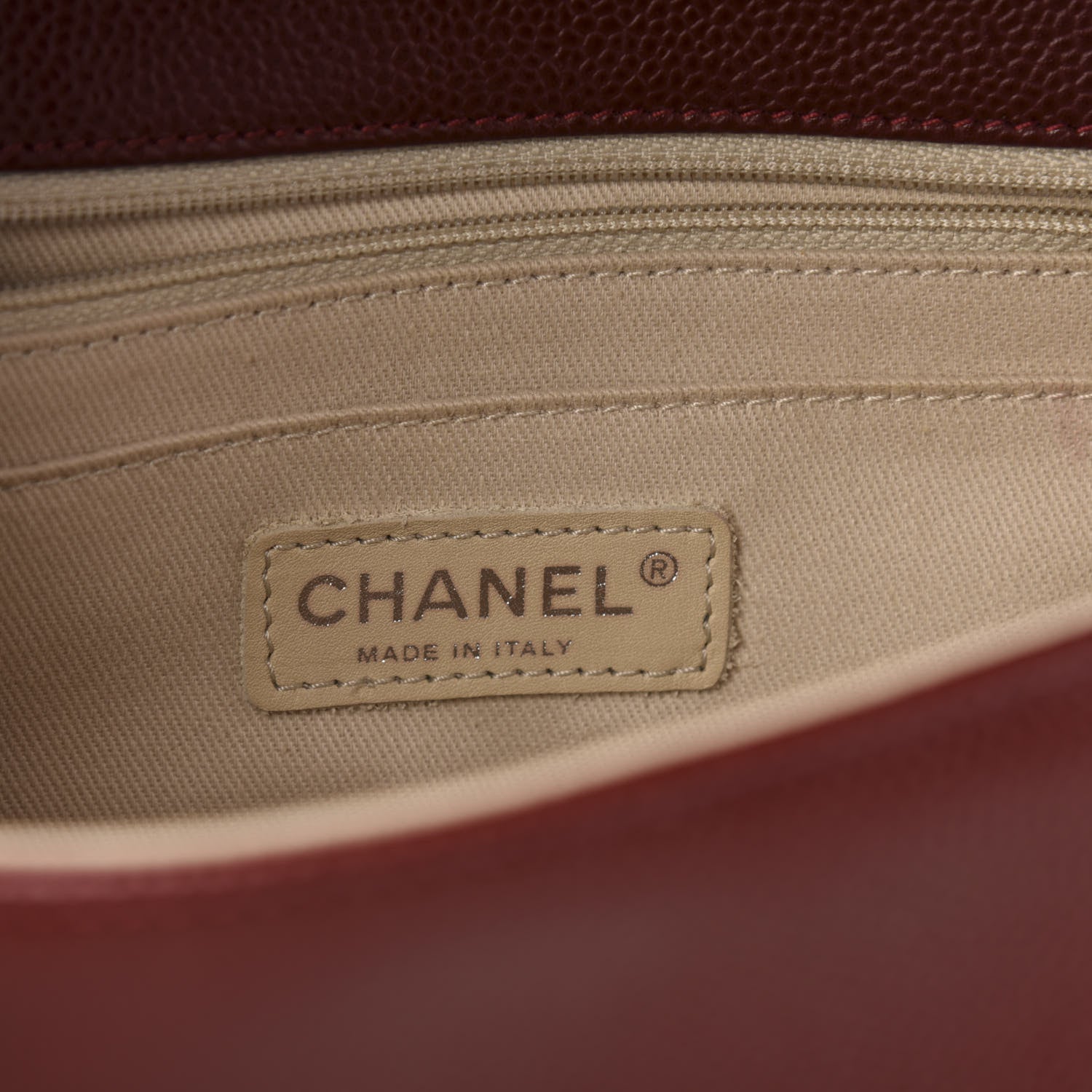 Chanel Caviar Medium Timeless CC Flap Dark Red 6 of 11