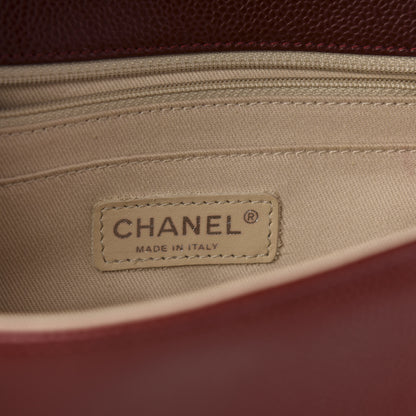 Chanel Caviar Medium Timeless CC Flap Dark Red 6 of 11