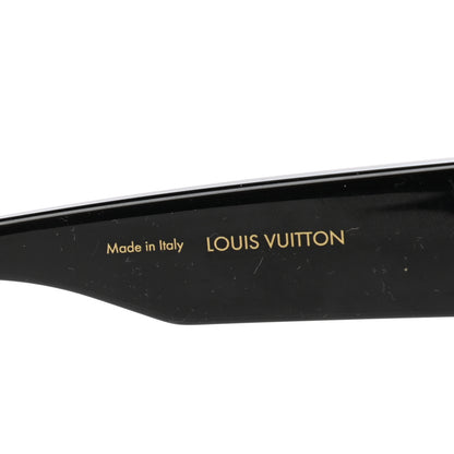 Louis Vuitton Acetate Swarovski Crystal Cyclone Sunglasses Z1578W Black 5 of 7