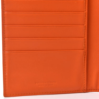 Bottega Veneta Nappa Intrecciato Continental Snap Wallet Tangerine 6 of 7