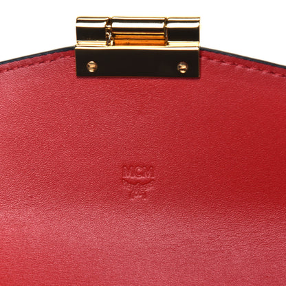 MCM Visetos Patricia Wallet On Chain Ruby Red 6 of 9