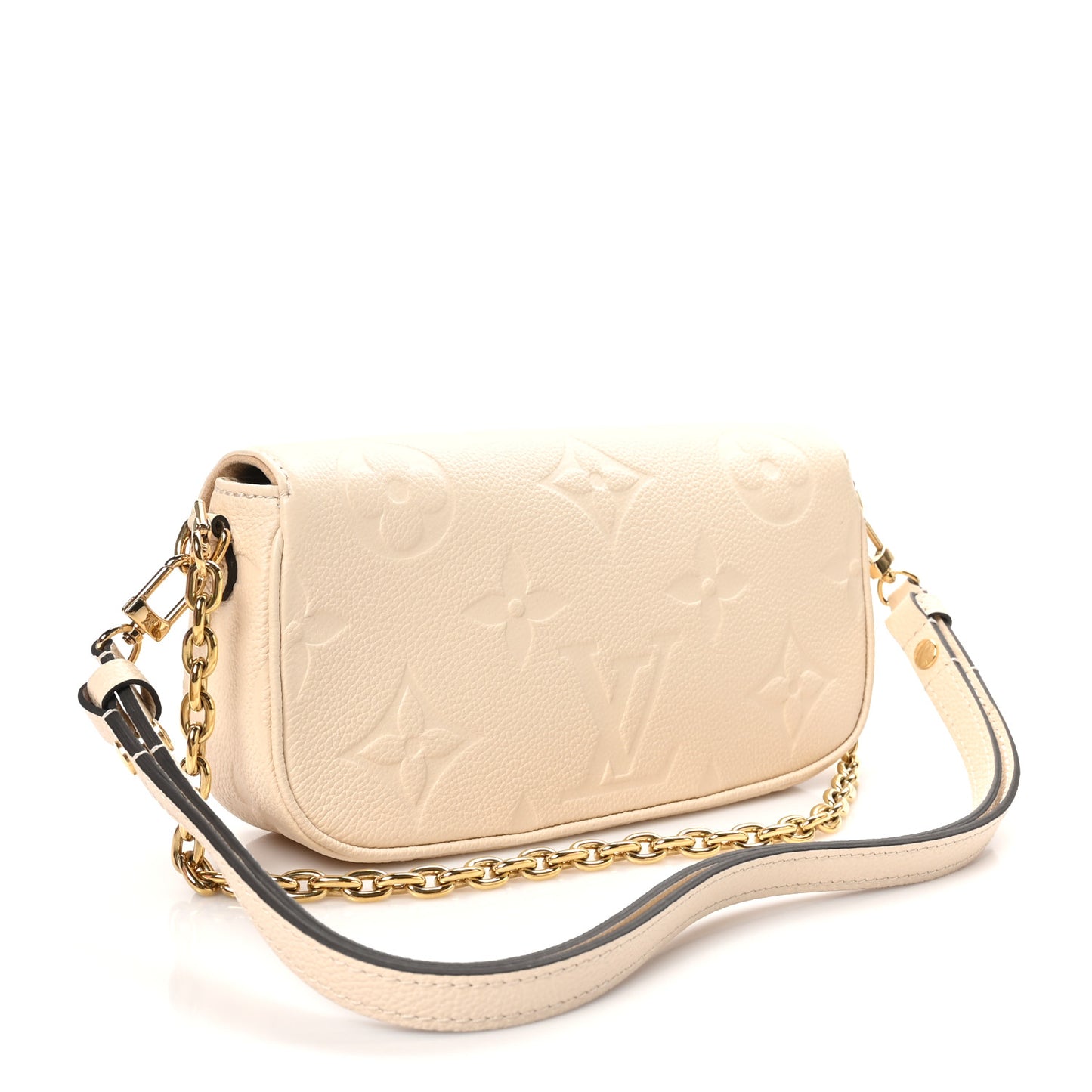 Empreinte Monogram Giant Ivy Wallet On Chain Cream