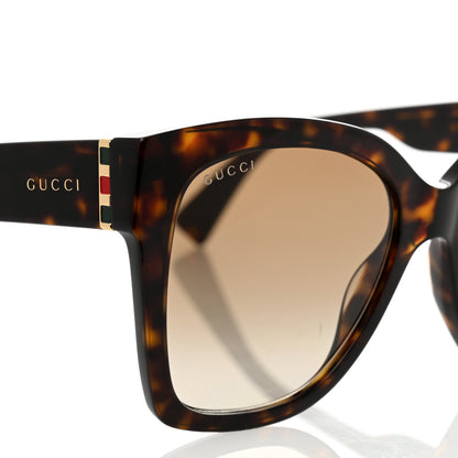 Gucci Acetate Square Frame Sunglasses GG0459S Tortoise 7 of 8