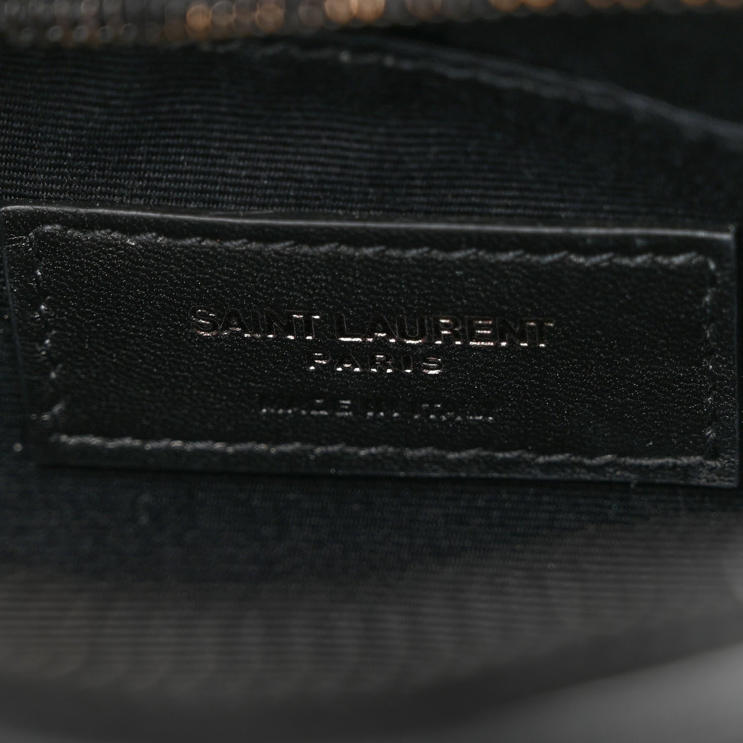 Saint Laurent Calfskin Matelasse Monogram Lou Belt Bag Black 6 of 11