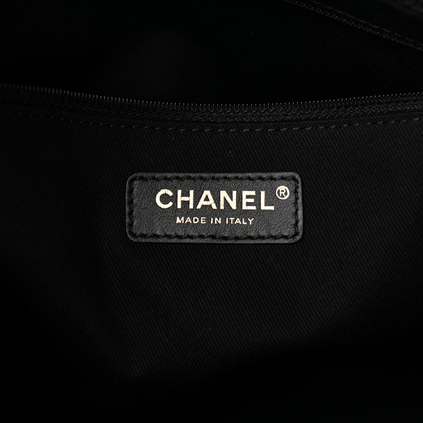 Woven Straw Raffia Small Deauville Tote Black