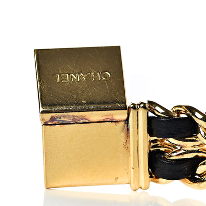 Chanel Stainless Steel Lambskin 20mm Chain Premiere Quartz Watch Gold M 10 of 11