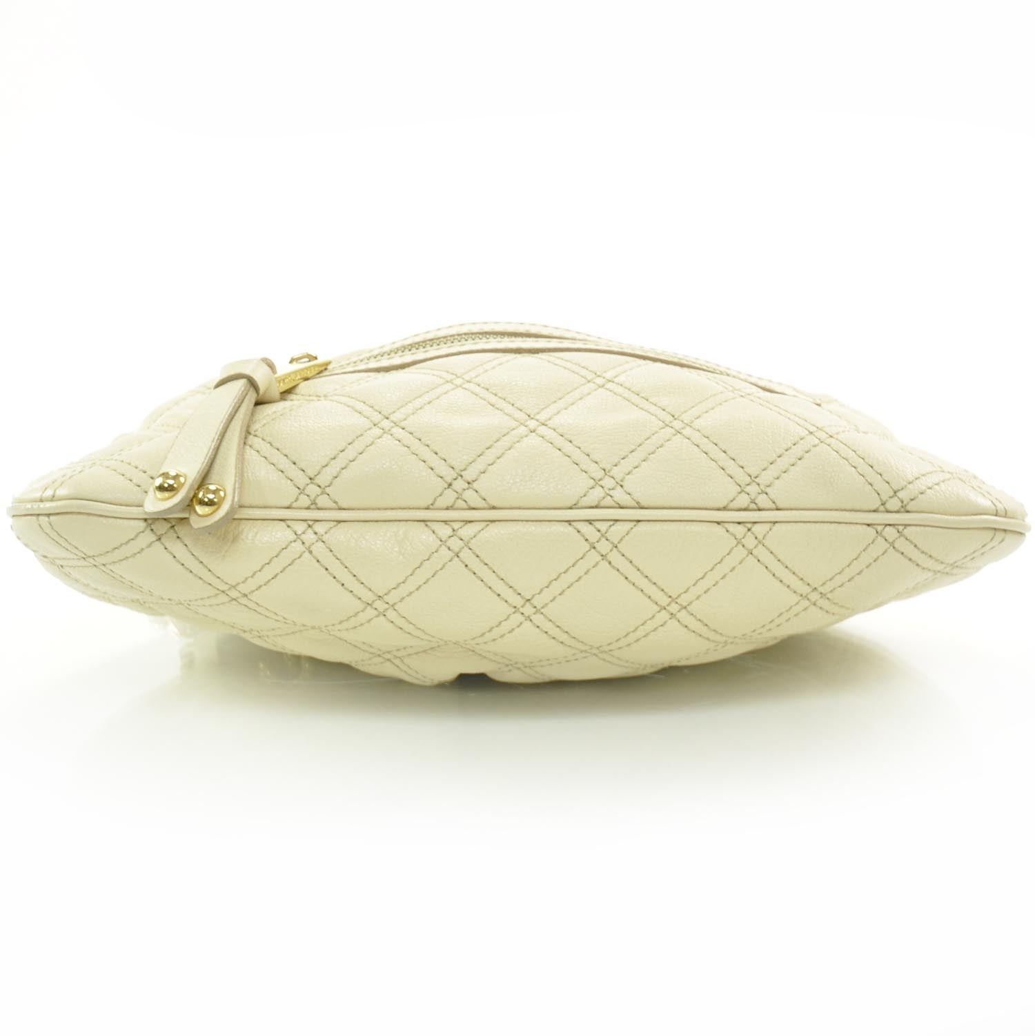 Marc Jacobs Leather Quilted Little Stam Ivory 5 of 9