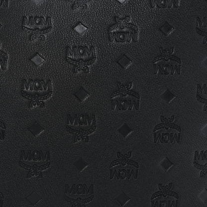 MCM Calfskin Ottomar Monogram Sarah Convertible Hobo Black 7 of 10