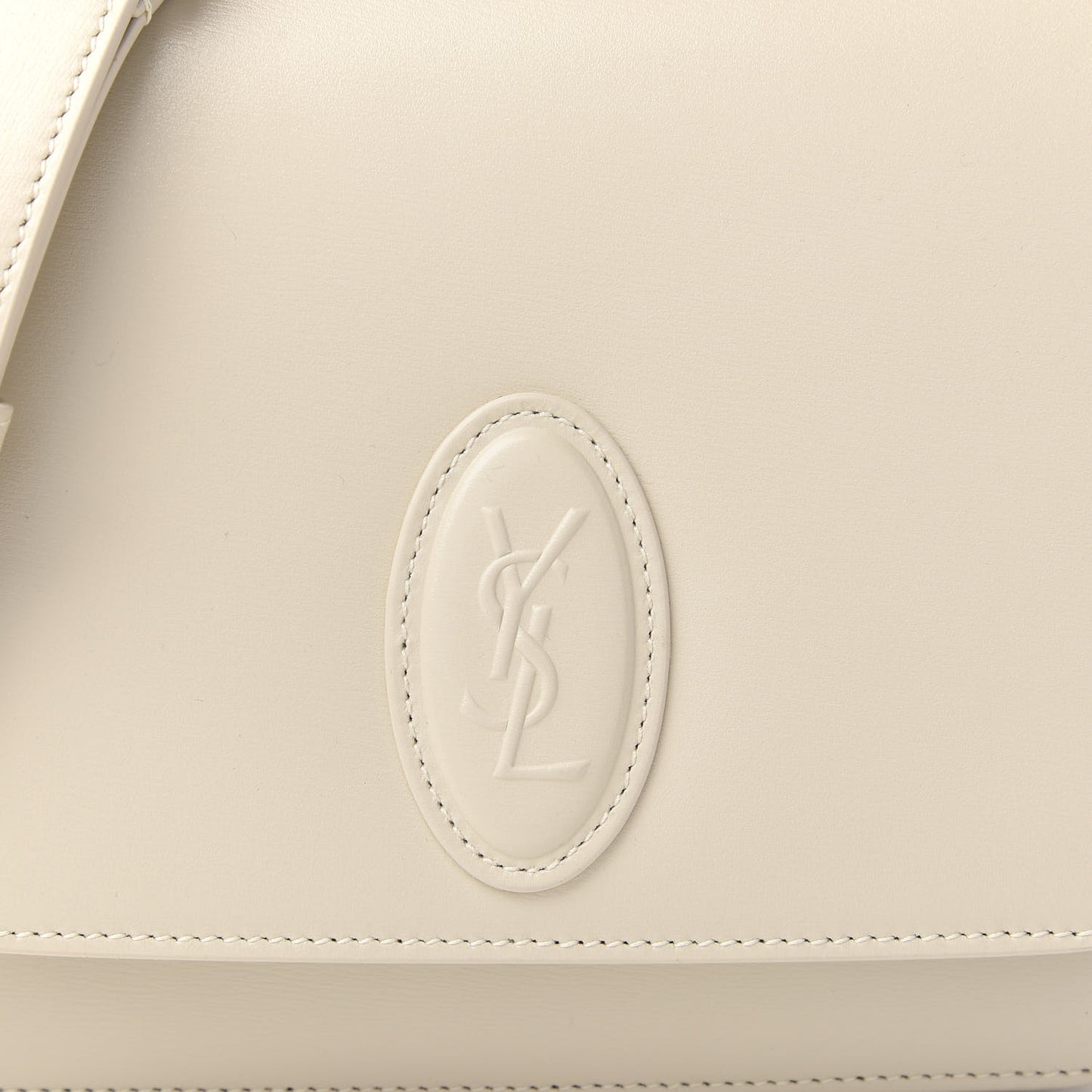 Calfskin Le 61 Shoulder Bag White
