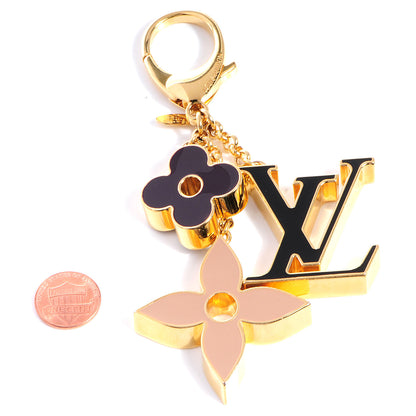 Louis Vuitton Fleur De Monogram Bag Charm Dore 2 of 6