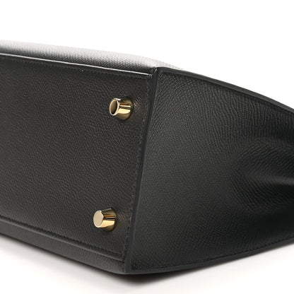 Hermes Epsom Kelly Sellier 25 Black 10 of 11