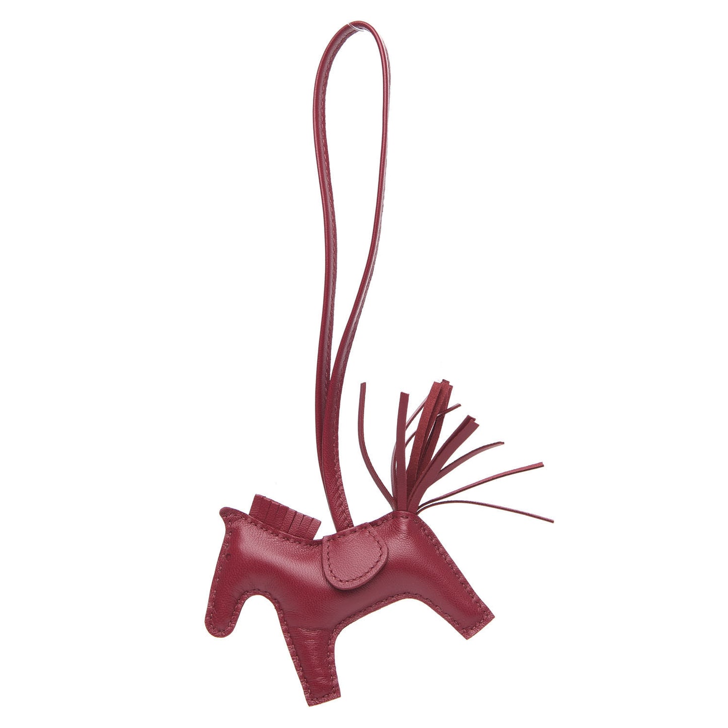 Milo Lambskin Grigri Rodeo Horse Bag Charm PM Rubis